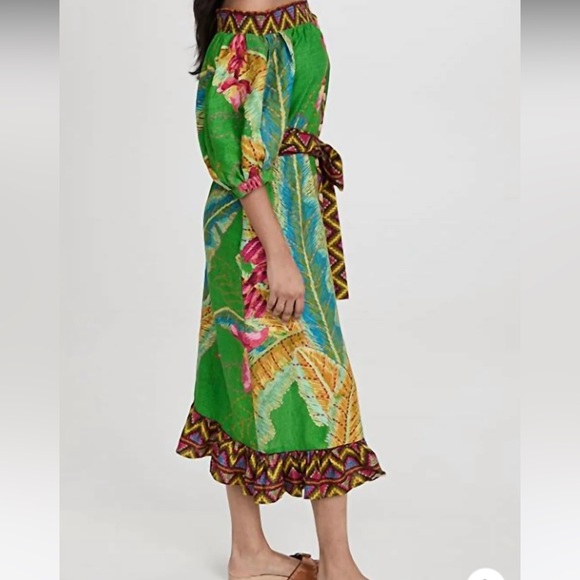 Farm Río Banana Leaves Off The Shoulder Dress - Picture 8 of 9